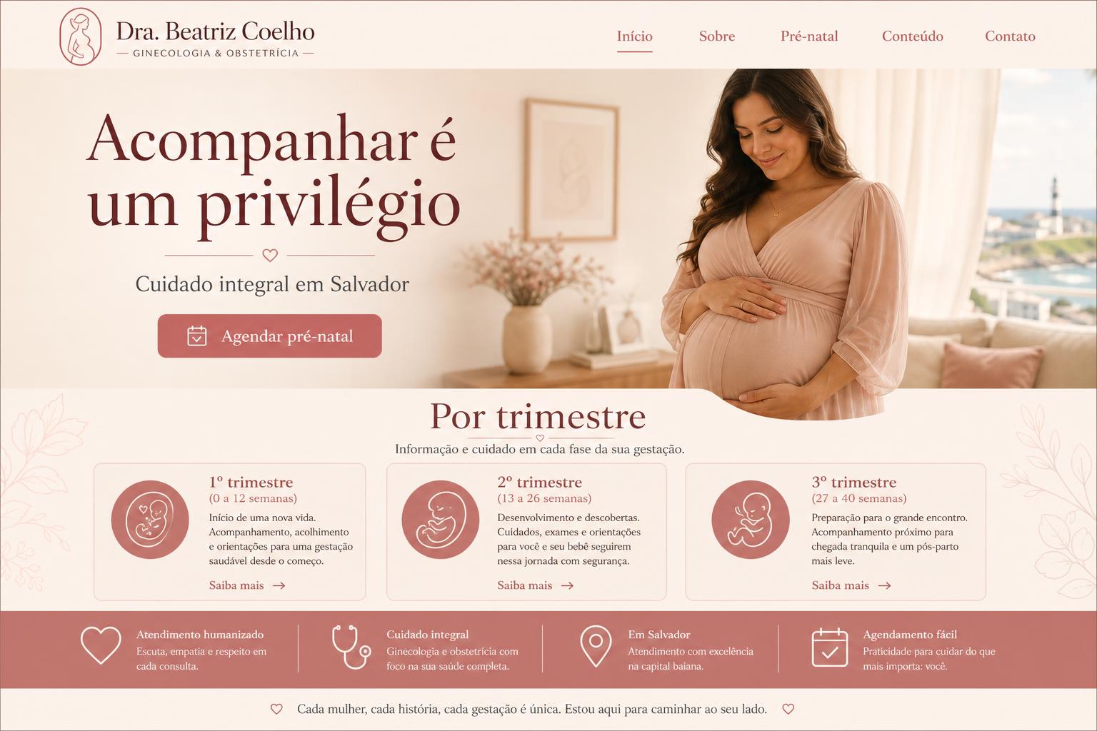 Site entregue para Dra. Beatriz Coelho — Ginecologia & Obstetrícia