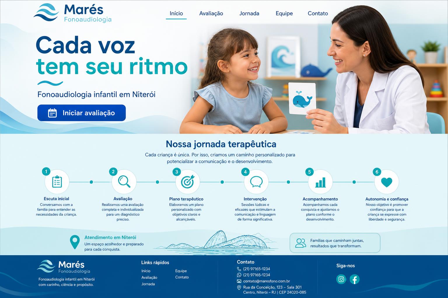 Site entregue para Marés Fonoaudiologia — Fonoaudiologia infantil